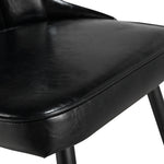 Enrique - Jet Black - Bar Stool - close up material view