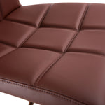 Felipe - Rose Gold - Vintage Brown - Bar Stool - close up seat view