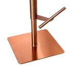 Felipe - Rose Gold - Vintage Brown - Bar Stool - base and legs close up