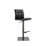 Felipe - Black Titanium - Ebony - Bar Stool - angled view