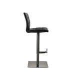 Felipe - Black Titanium - Ebony - Bar Stool - side view