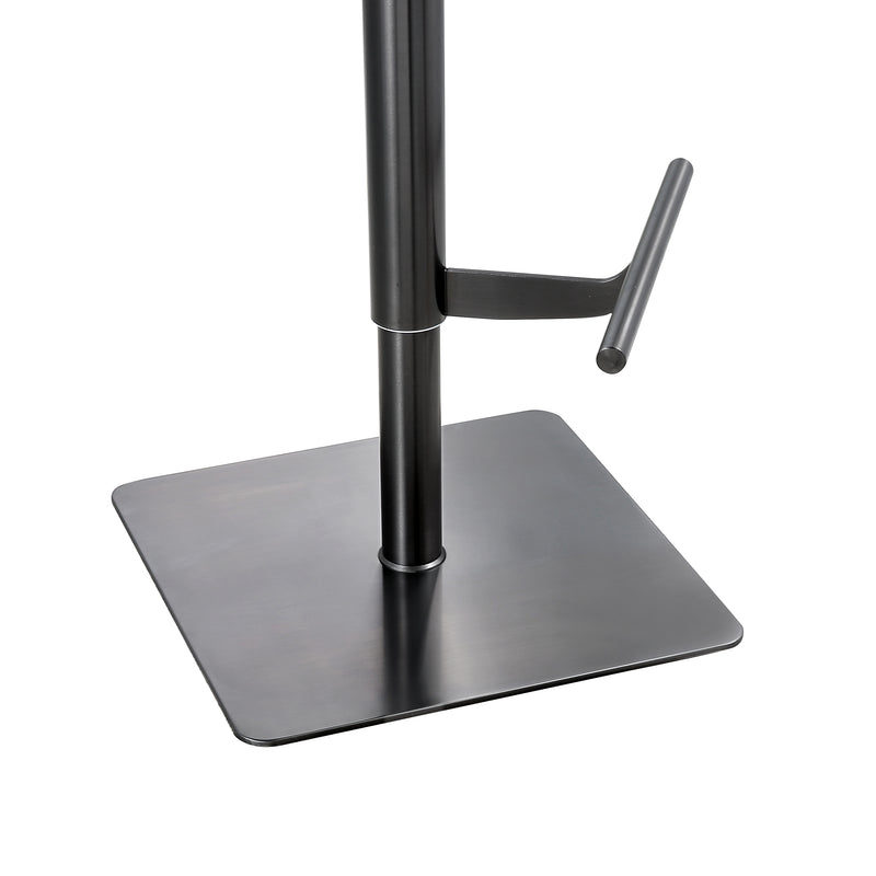 Felipe - Black Titanium - Ebony - Bar Stool - base and leg