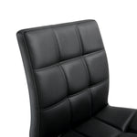 Felipe - Black Titanium - Ebony - Bar Stool - back close up