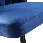 Amira - Royal Blue - Bar Stool - close up seat view